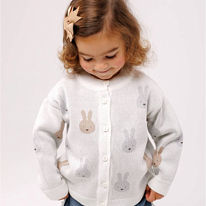 Кардиган вязаный LUKNO "Зайчики"